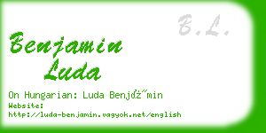 benjamin luda business card